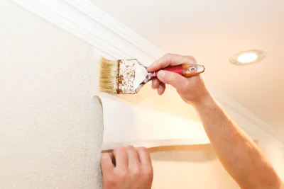 Pose de papier peint à Vignoc — revêtements muraux et toiles de verre